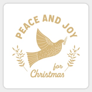 Peace and Joy for Christmas Sticker